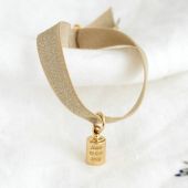 Bracelet Mon Petit Poids en plaqué or jaune (personnalisable)