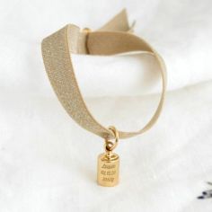 Bracelet Mon Petit Poids en plaqué or jaune (personnalisable) - Mon Petit Poids