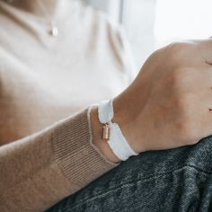 Bracelet Mon Petit Poids en plaqué or jaune (personnalisable)