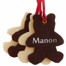 Kit de décoration de Noël en feutrine oursons marrons et blancs  par Les Griottes