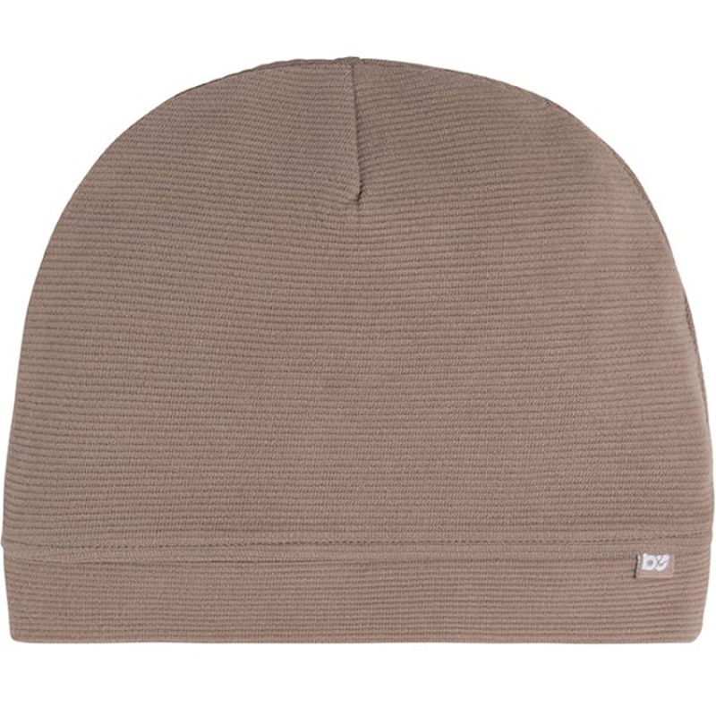 Bonnet en coton Pure moka (0-3 mois) Baby's Only