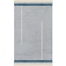 Tapis rectangulaire Happy gris bleu (140 x 200 cm)  par AFKliving