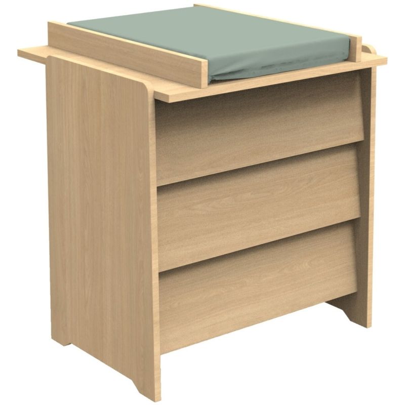 Pack lit bébé, commode et plan à langer offert Cannelle (60 x 120 cm) Sauthon mobilier Produit 5