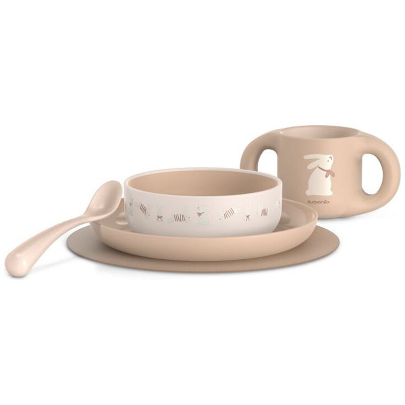 Coffret repas Wonderland beige (5 pièces) Suavinex Produit 1