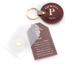 Porte clefs the best papi  par Amadeus Les Petits