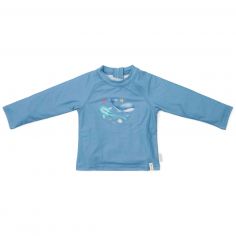 T-shirt de bain anti-UV manches longues Ocean Blue (3-4 ans) - Little Dutch