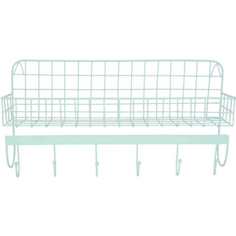 Etagère murale en métal menthe (60 x 15 cm) Kids Depot