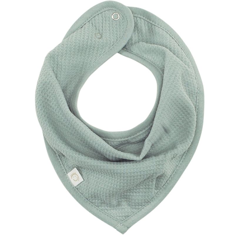 Bavoir bandana Waffle vert Bemini