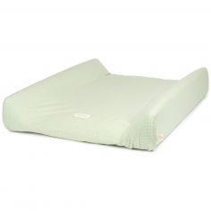 Matelas à langer Stories Édition limitée Green lemon grid - Nobodinoz