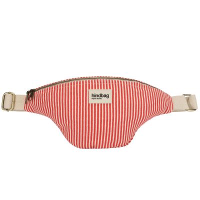 Sac banane Olivia Rayures Fines Rouge Hindbag