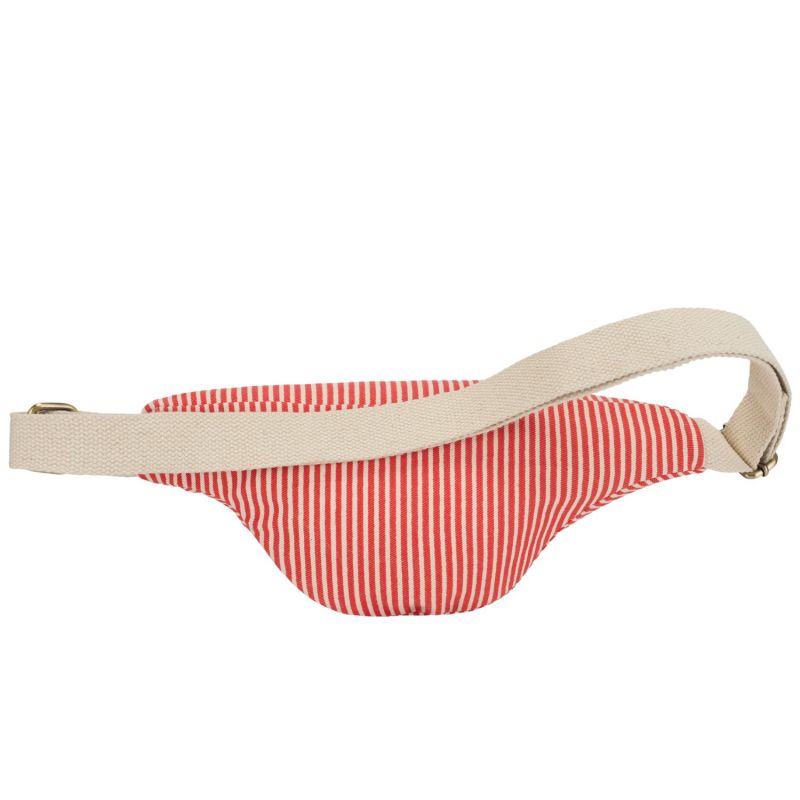 Sac banane Olivia Rayures Fines Rouge Hindbag Produit 3