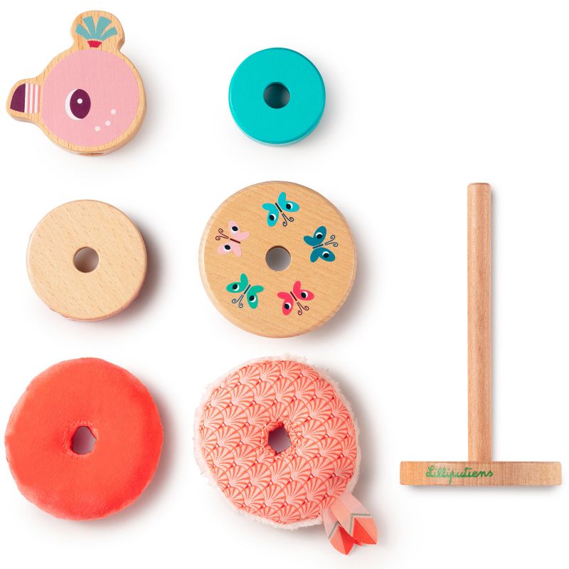 Pyramide à empiler Anaïs le flamant rose - Reconditionné Lilliputiens Produit 2