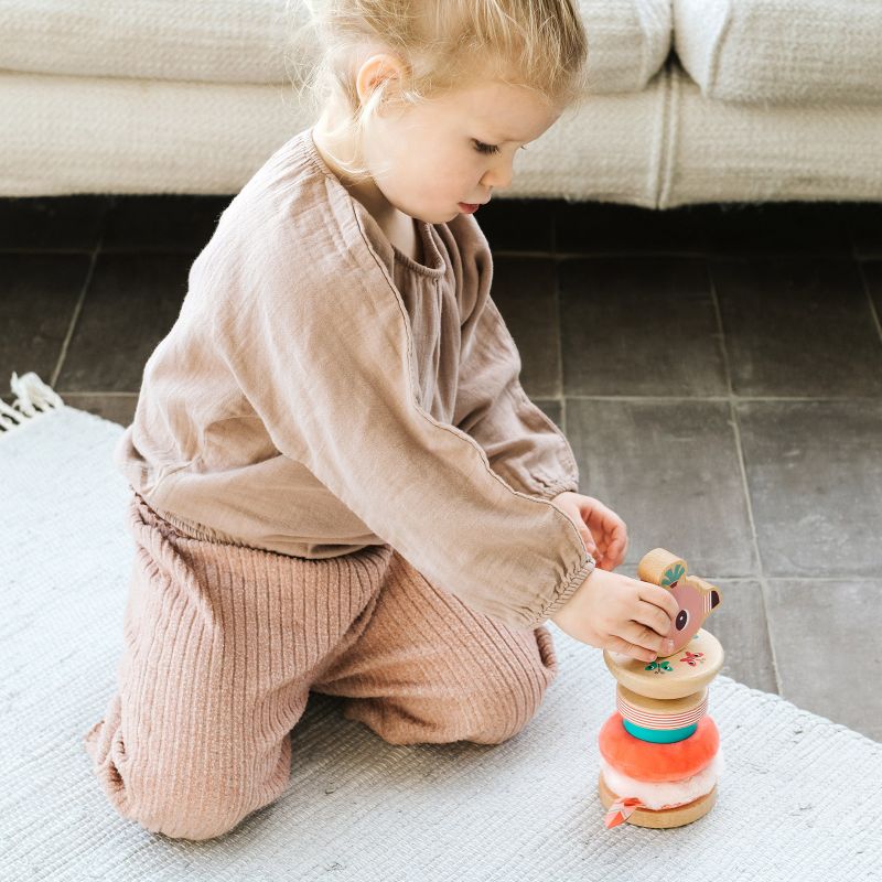 Pyramide à empiler Anaïs le flamant rose - Reconditionné Lilliputiens Produit 3