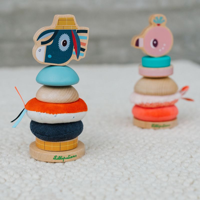 Pyramide à empiler Anaïs le flamant rose - Reconditionné Lilliputiens Produit 7