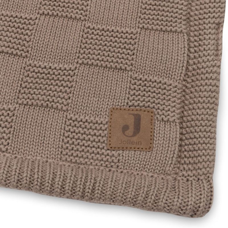 Couverture en polaire Box Knit Milky Coffee (100 x 150 cm) Jollein Produit 5