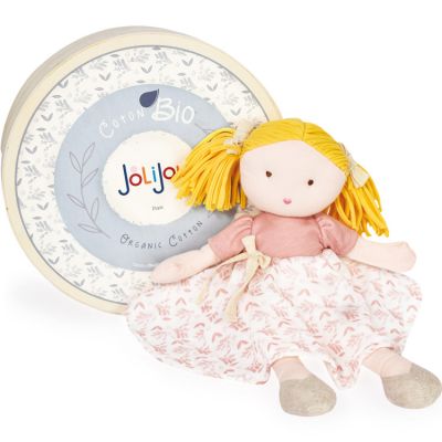 Poupée souple en coton bio Camélia Les Joliflores (30 cm)  par Jolijou