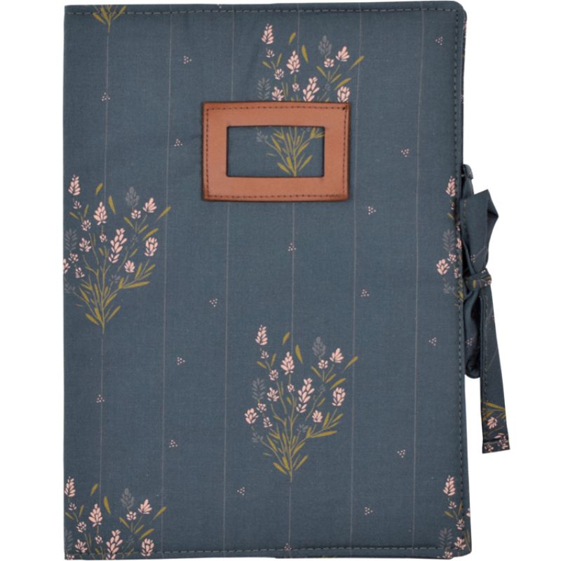 Protège carnet de santé Madeleine bleu prestige Maison Charlotte