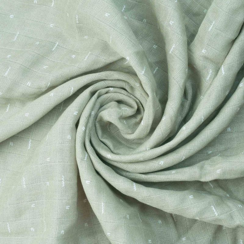 Lot de 3 langes en mousseline Grafic Olive (70 x 70 cm) Trois Kilos Sept Ambiance 3