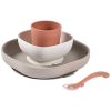 Coffret repas silicone 4 pièces Terracotta Béaba Produit 1