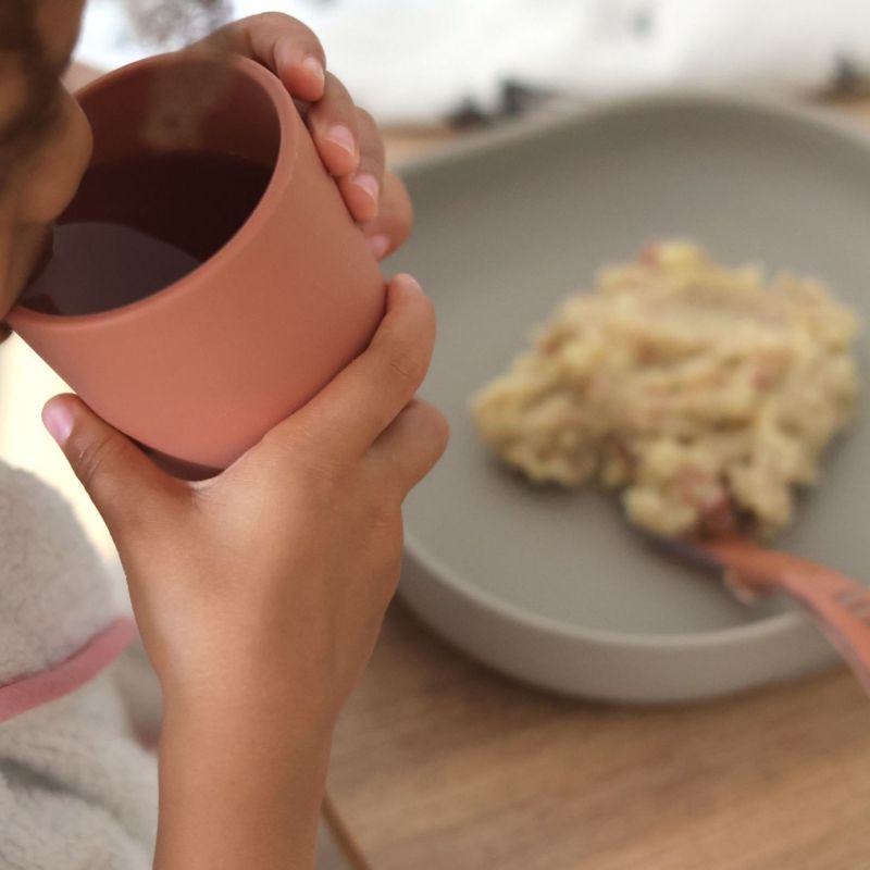 Coffret repas silicone 4 pièces Terracotta Béaba Ambiance 6