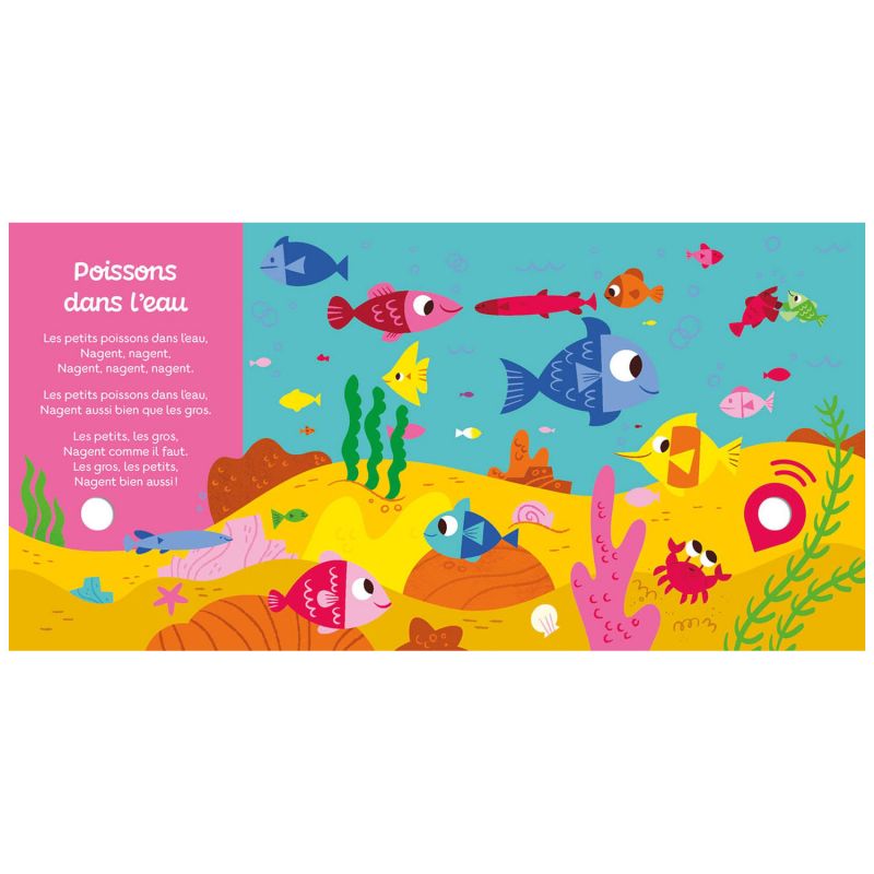 Livre Mes premiers sonores Mes comptines qui font plouf ! Auzou Editions Produit ouvert 2