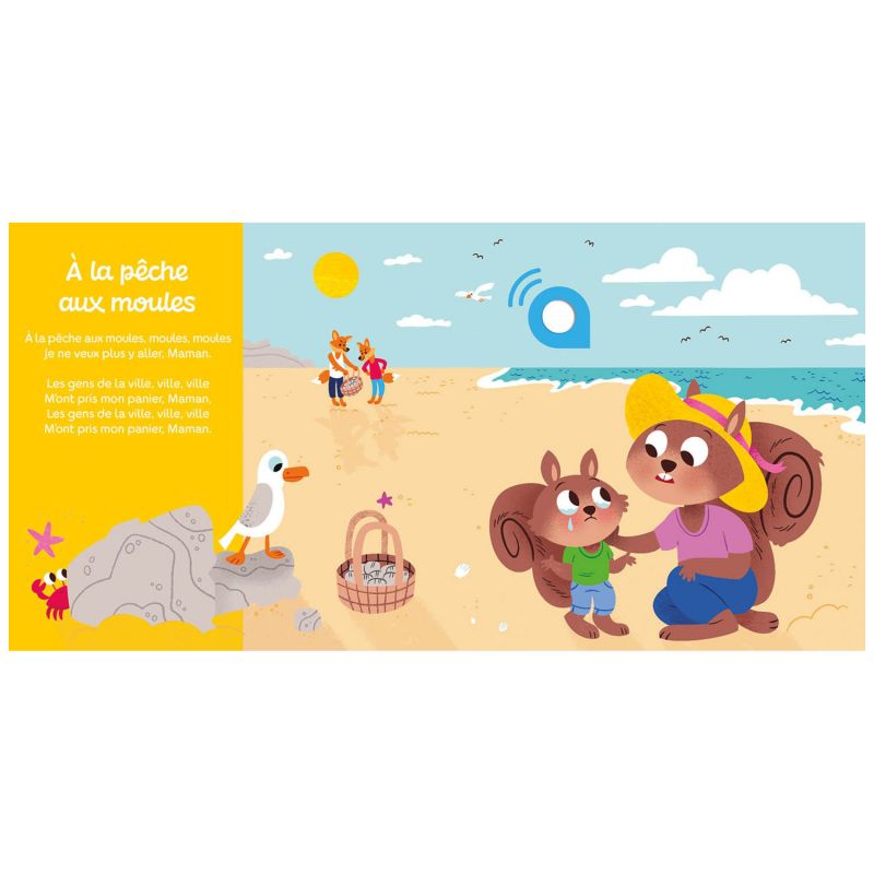 Livre Mes premiers sonores Mes comptines qui font plouf ! Auzou Editions Produit ouvert 3