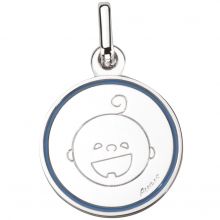 Médaille Petites Bouilles Garçon 16 mm (argent 925°)  par Maison Augis