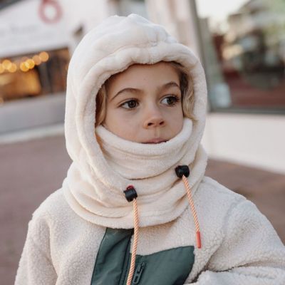 Cagoule polaire Warmy Cream (2-5 ans)
