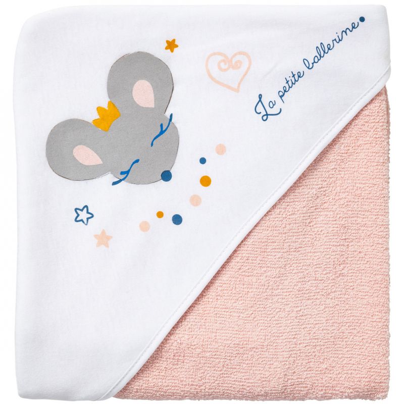 Cape de bain souris La petite ballerine (80 x 80 cm) Babycalin