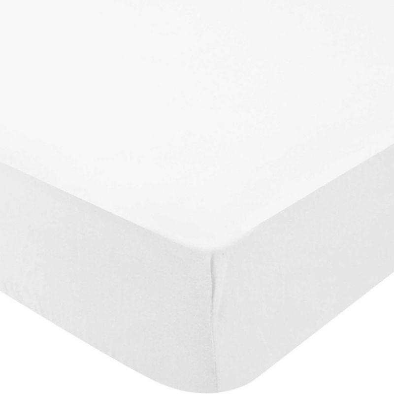 Drap housse de berceau en coton bio blanc (40 x 80 cm) Domiva Produit 1 grande taille