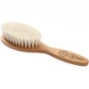 Brosse à cheveux bébé en hêtre rouge et soie de chèvre - Reconditionné Le Biberon Français Produit 1