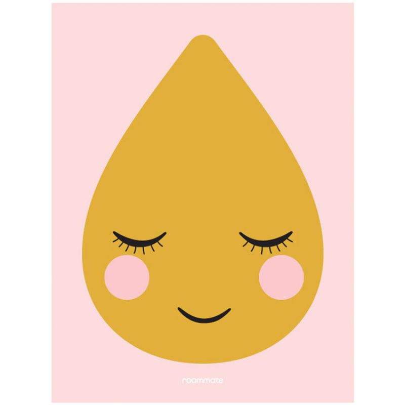 Grande affiche goutte Golden drop (40 x 30 cm) Roommate