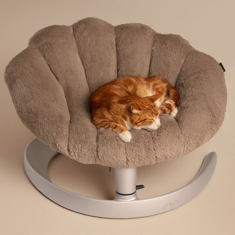 Lit pour animaux de compagnie et fauteuil suspendu SHELL CARAMEL Tavo Ambiance 7