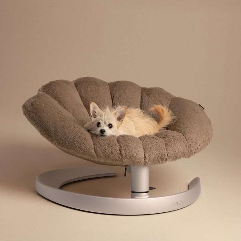 Lit pour animaux de compagnie et fauteuil suspendu SHELL CARAMEL Tavo Ambiance 8