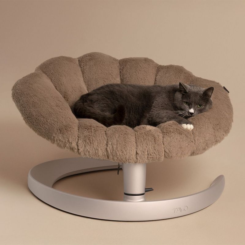Lit pour animaux de compagnie et fauteuil suspendu SHELL CARAMEL Tavo Ambiance 9