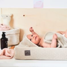 Cape de bain en éponge de coton Nougat (75 x 75 cm)