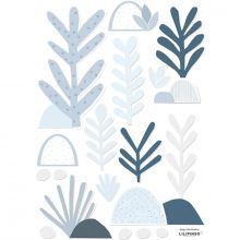 Stickers feuilles bleues (29,7 x 42 cm)  par Lilipinso