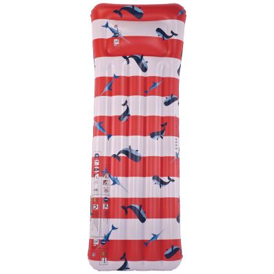 Matelas aquatique Baleine rouge et blanc