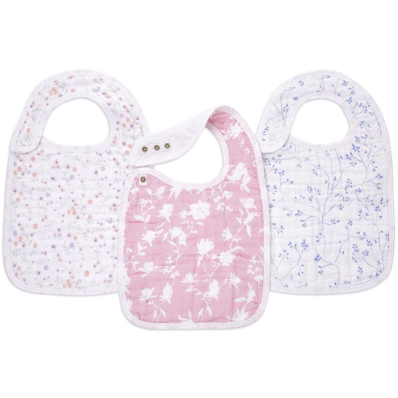 Lot de 3 bavoirs à pression Ma Fleur aden + anais