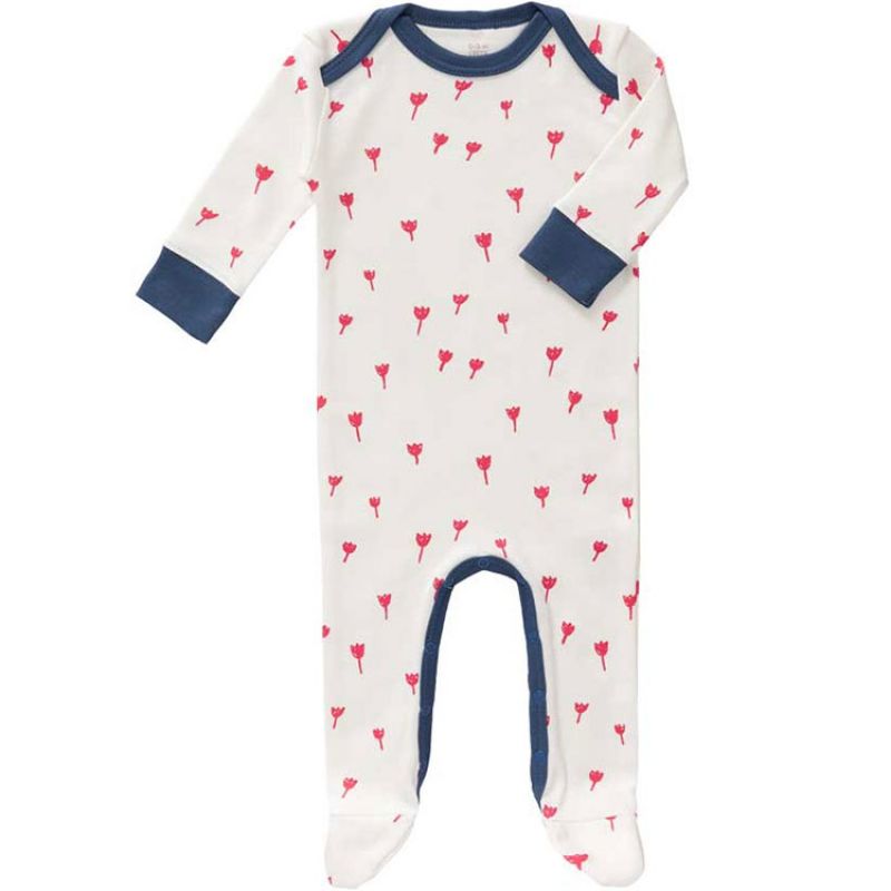 Pyjama léger Tulipe rouge (0-3 mois) Fresk