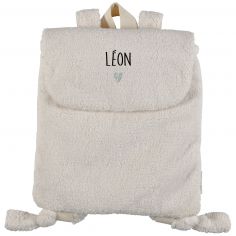 Sac à dos Moumoute Ecru (personnalisable) - Atelier Wagram