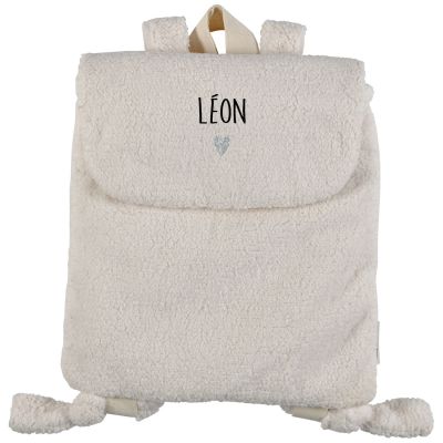 Sac à dos Moumoute Ecru (personnalisable) Atelier Wagram