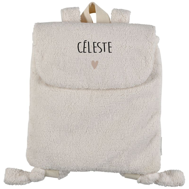 Sac à dos Moumoute Ecru (personnalisable) Atelier Wagram Produit 2