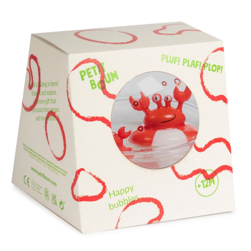 Balle flottante Happy Bubbles Crabs Petit Boum Packaging 2