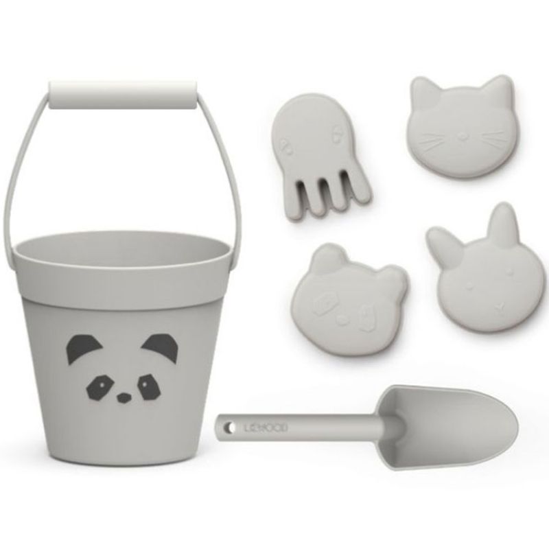Lot de jouets de plage Dante Panda dumbo grey Liewood