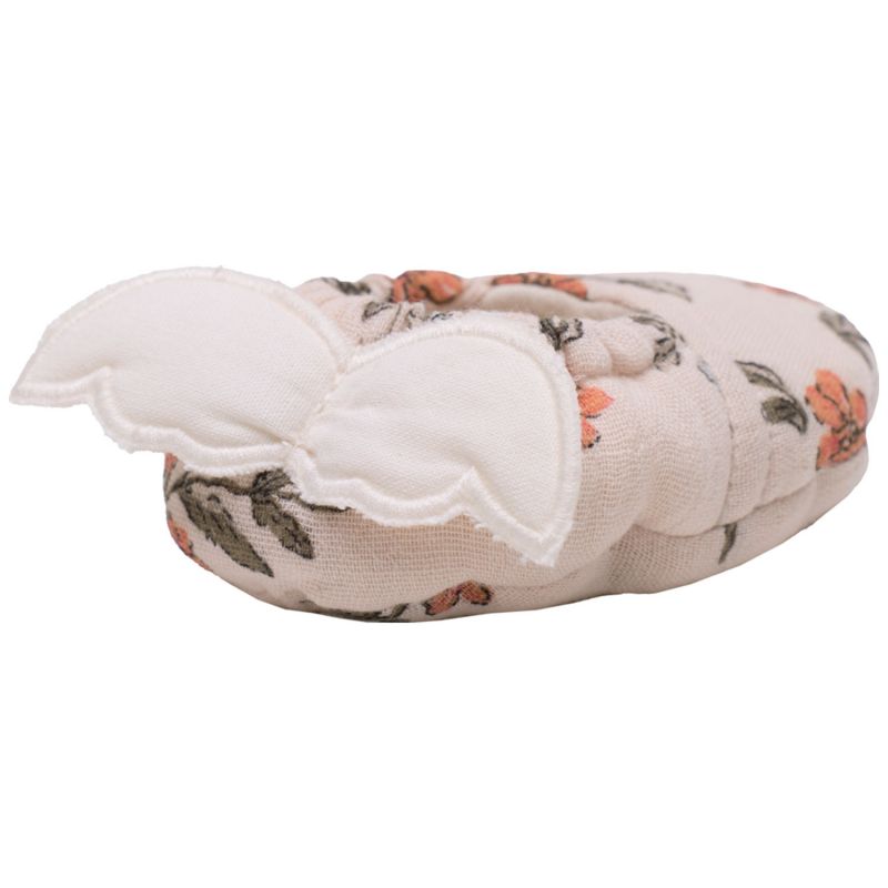 Chaussons avec ailes d'ange gaze de coton fleurs BB & Co Produit 2