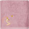 Serviette de bain cygne vieux rose personnalisable (50 x 100 cm) - L'oiseau bateau