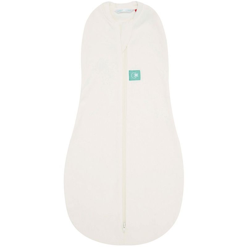 Gigoteuse d'emmaillotage hiver coton bio ErgoCocoon blanche TOG 2.5 (60 cm) ErgoPouch