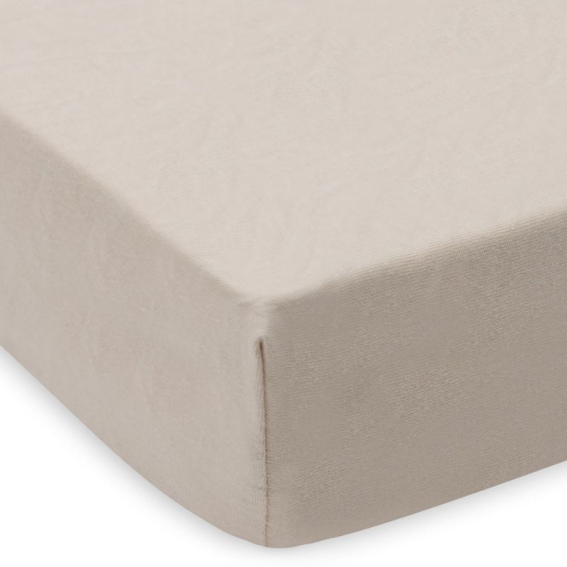 Lot de 2 draps housses en jersey Oatmeal-Sand (40 x 80 cm) Jollein Produit 4