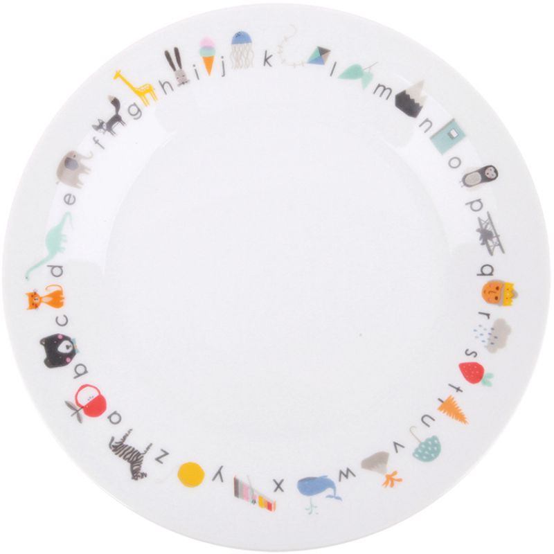 Assiette en porcelaine avec ventouse ABC Love Maé